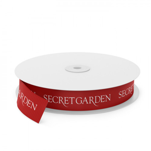 Secret Garden Printed Ribbon - Red(0250)