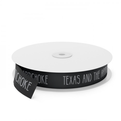 Texas And The Artichoke Printed Ribbon