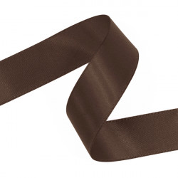Chocolate Double Faced Satin Ribbon