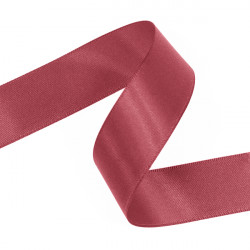 Pink Clay Double Faced Satin Ribbon