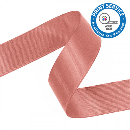 23mm Light Coral Double Faced Satin Ribbon