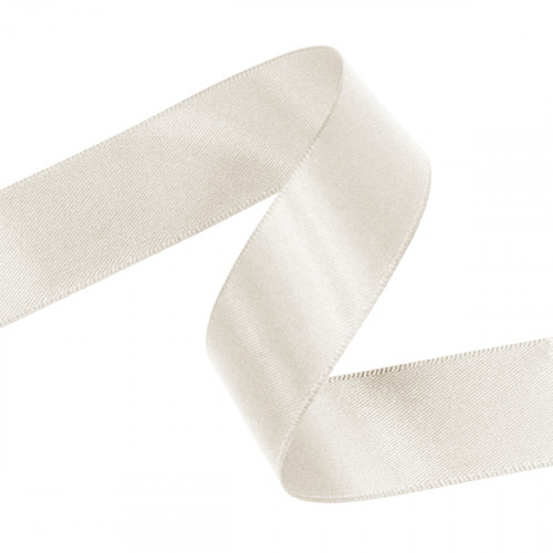 9mm Ivory Double Faced Satin Ribbon