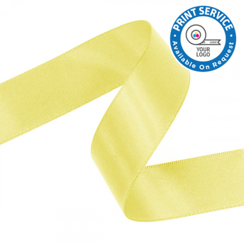 15mm Lemon Double Faced Satin Ribbon