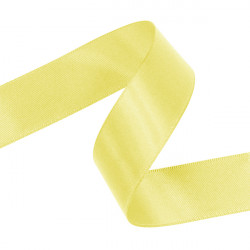Lemon Double Faced Satin Ribbon