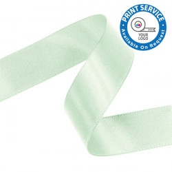 15mm Pastel Green Double Faced Satin Ribbon