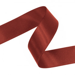 Rust Double Faced Satin Ribbon