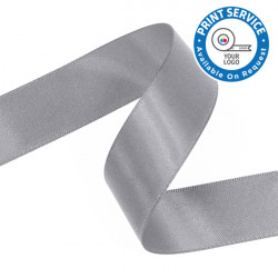 15mm Silver Double Faced Satin Ribbon