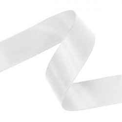 White Double Faced Satin Ribbon