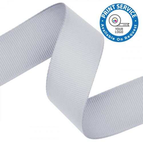 23mm Grosgrain Ribbon Silver