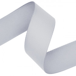 Silver Grosgrain Ribbon