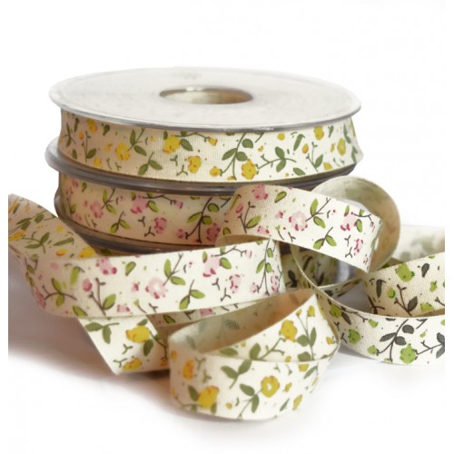 Vintage flower Ribbon from stock at Midpac. Beautiful satin ribbon with