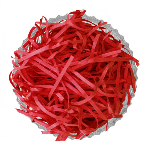 Cherry Red Shredded Paper