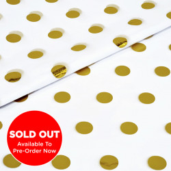 Gold Metallic Spot Tissue Paper