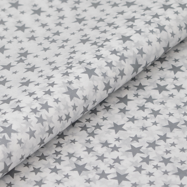 Silver Star Patterned Tissue Paper in packs of 50 sheets from Midpac  Packaging.