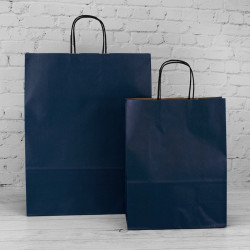 Dark Blue Paper Carrier Bags
