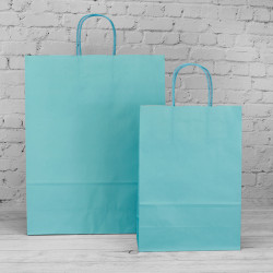 Turquoise Paper Carrier Bags