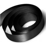Black Double Faced Satin Ribbon Black Double Faced Satin Ribbon