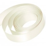 Ivory Double Faced Satin Ribbon Ivory Double Faced Satin Ribbon