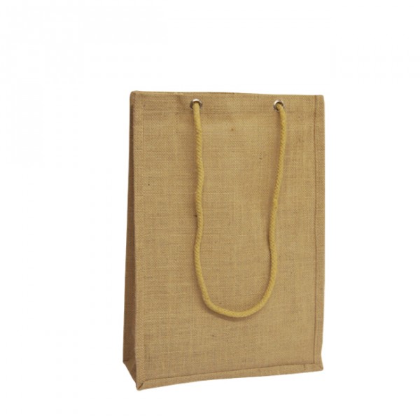 280mm Natural Jute Bags Rope Handles