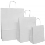 White Twisted Handle Paper Carrier Bags White Twisted Handle Paper Carrier Bags