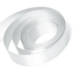 White Double Faced Satin Ribbon White Double Faced Satin Ribbon