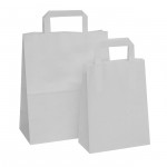 White Taped Handle Paper Carrier Bags White Taped Handle Paper Carrier Bags