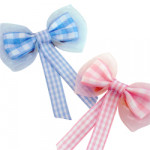Chiffon Gingham Ribbon Bows Chiffon Gingham Ribbon Bows