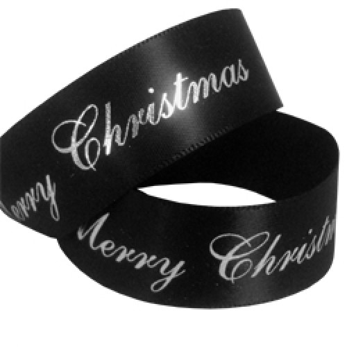 Merry Christmas printed ribbon