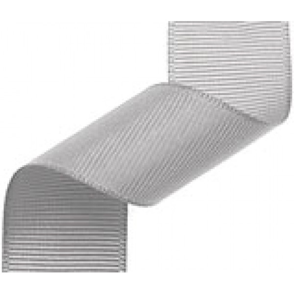 23mm Grosgrain Ribbon Silver