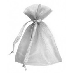 Silver Organza Bags