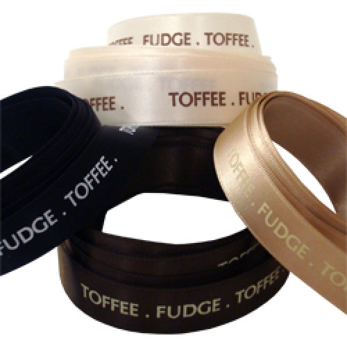 Toffee Fudge Printed Ribbon