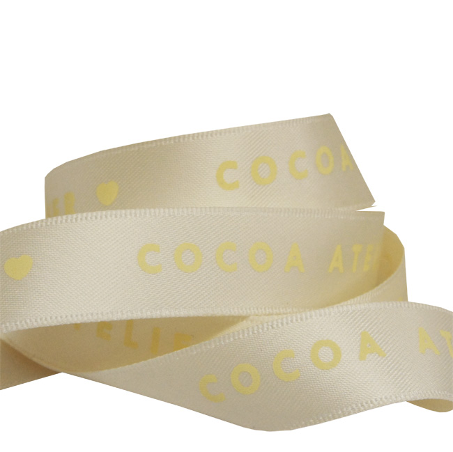 Ivory Printed Ribbon