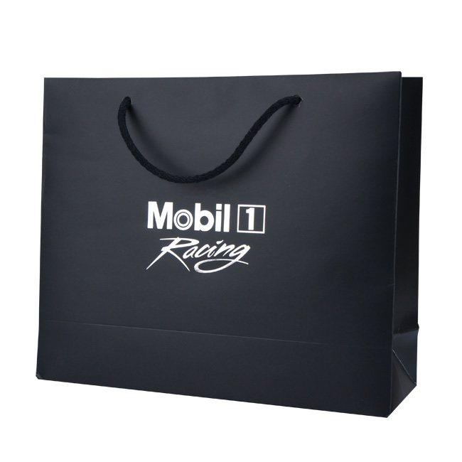 Mobil 1 Foil Blocked Paper Carrier Bags