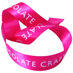 printed double faced satin ribbon for chocolate craft