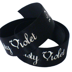 Dusty Violet Printed Ribbon