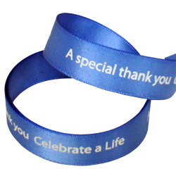 roy castle charity printed ribbon