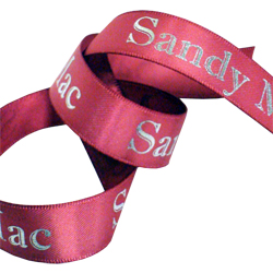 sandy mac double faced satin printed ribbon