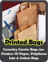 Printed Polythene, Jute, Cotton, Paper Carrier Bags