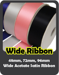 Wide Acetate Satin Ribbon